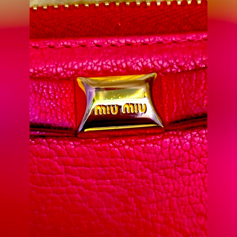 Authentic Miu Miu Long Zip Wallet. Made In Turkey! - image 3